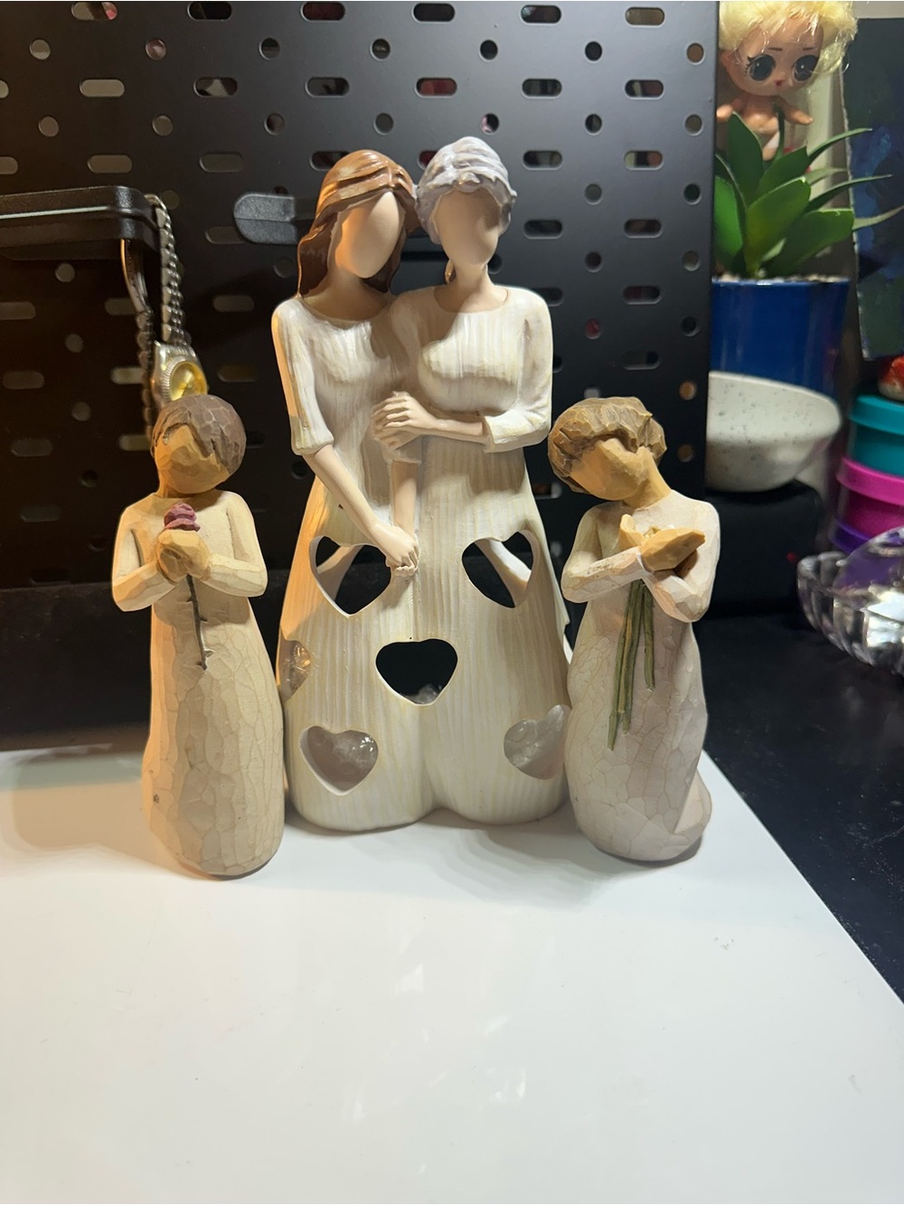 Willow Tree Neutral Cream and Light Brown Figurine Set